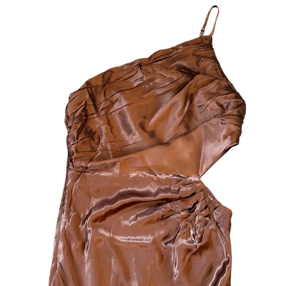 Shona Joy La Lune Asymmetrical Gathered Maxi Formal Party Evening Size US 6 - Picture 5 of 14